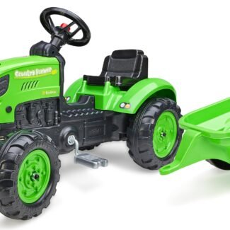 FALK Country Farmer Traktorek na Pedały z Przyczepką Zielony 2-5 lat